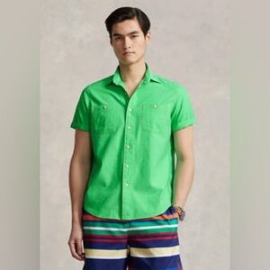 Polo Ralph Lauren -Neon Green -Classic Fit - Button Down Shirt - NWT‎